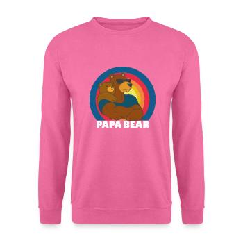 Papa Bear - Unisex Pullover - Pink - Vorne