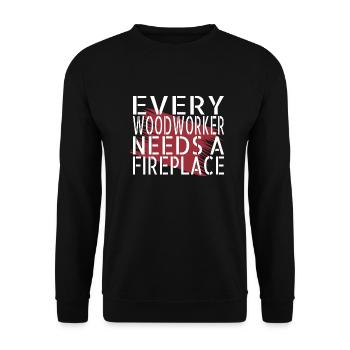 Lumberman Gift Idea Tree Feller Carpenter Saw Fun - Sweat-shirt Unisexe - noir - Devant - Alina (178cm) & Michal (187cm)