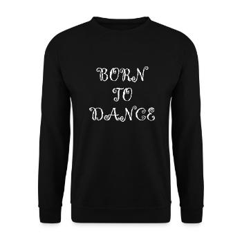 Dancing Dance Music - Unisex Sweatshirt - black - Front - Alina (178cm) & Michal (187cm)