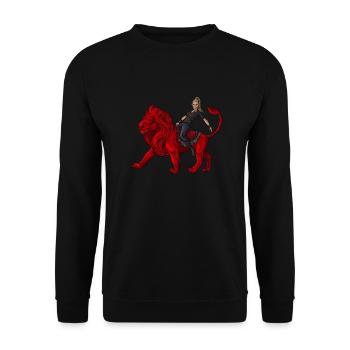 Vitt Kopie - Unisex Pullover - Schwarz - Vorne - Alina (178cm) & Michal (187cm)