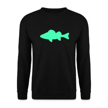 poisson - Sweat-shirt Unisexe - noir - Devant - Alina (178cm) & Michal (187cm)