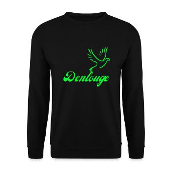 Denlouge - Unisex Sweatshirt - black - Front - Alina (178cm) & Michal (187cm)