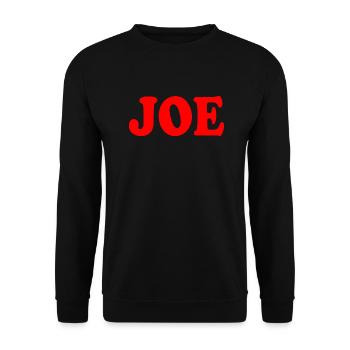 Joe - Unisex Sweatshirt - black - Front - Alina (178cm) & Michal (187cm)