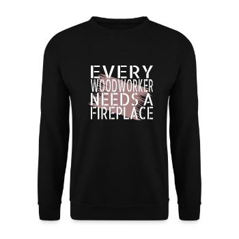 Une idée de prière de charpentiers meilleure idée de cadeau - Sweat-shirt Unisexe - noir - Devant - Alina (178cm) & Michal (187cm)