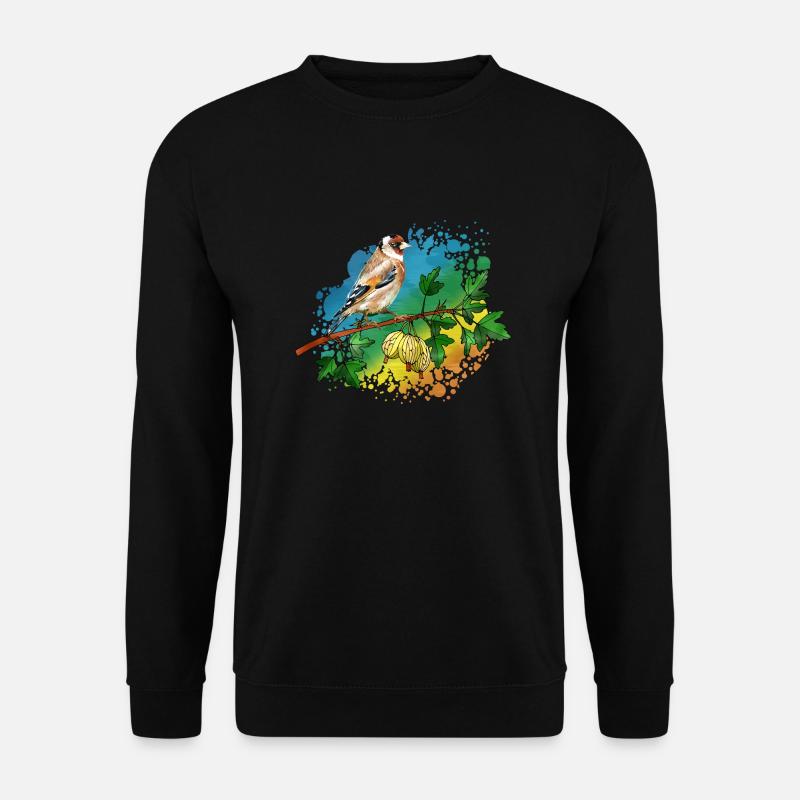 Bunter Vogel - Unisex Pullover - Schwarz