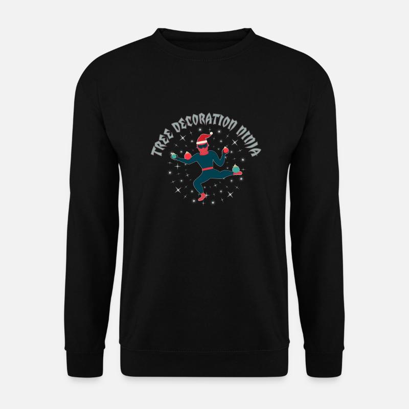 Tree Deoration Ninja - Unisex Pullover - Schwarz
