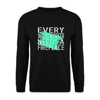 Carpenter Jokes Tshirts Present Idea - Unisex Sweatshirt - black - Front - Alina (178cm) & Michal (187cm)