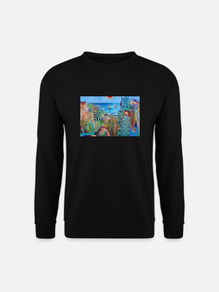 A52, Gemälde Cilia de Munnik - Unisex Pullover - Schwarz