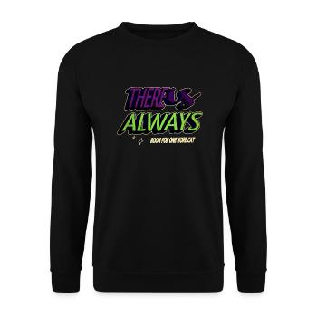 chat collage t-shirts drôle citation bday blague chats - Sweat-shirt Unisexe - noir - Devant - Alina (178cm) & Michal (187cm)