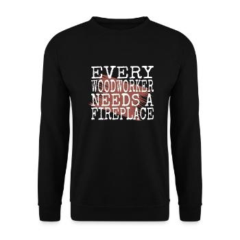 Cabinetmaker John Carpenter Tshirts - Unisex Sweatshirt - black - Front - Alina (178cm) & Michal (187cm)