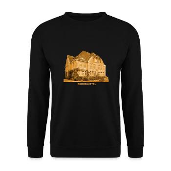 Brunsbüttel Town Hall Schleswig-Holstein Elbe - Unisex Sweatshirt - black - Front - Alina (178cm) & Michal (187cm)