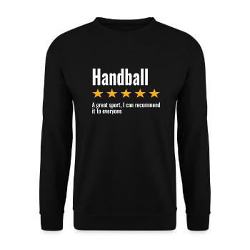 Dictons de dictons de handball - Sweat-shirt Unisexe - noir - Devant - Alina (178cm) & Michal (187cm)