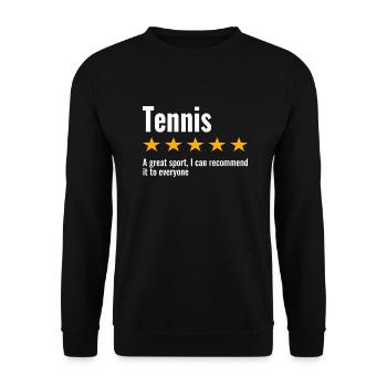 Joueur de tennis Dictons drôles de joueur de tennis - Sweat-shirt Unisexe - noir - Devant - Alina (178cm) & Michal (187cm)