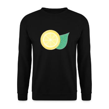 Lemon - Unisex Sweatshirt - black - Front - Alina (178cm) & Michal (187cm)
