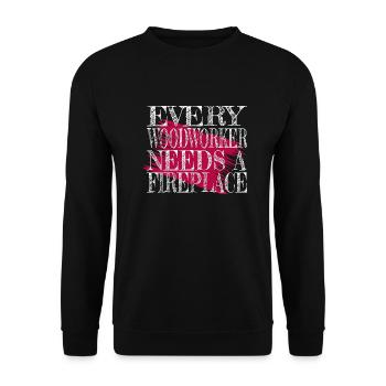 chainsaw carpenter funny carpenter - Unisex Sweatshirt - black - Front - Alina (178cm) & Michal (187cm)