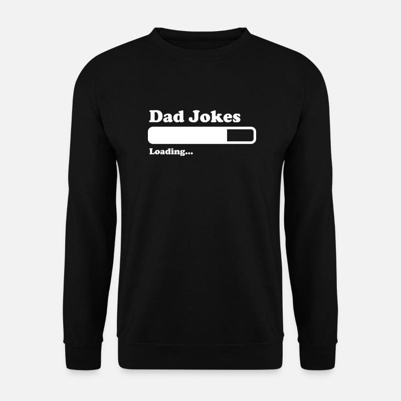 Papa Witze Lädt Lustiger Vatertag Papa - Unisex Pullover - Schwarz