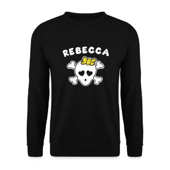Pirate Rebecca Design for Girls and Women - Unisex Sweatshirt - black - Front - Alina (178cm) & Michal (187cm)