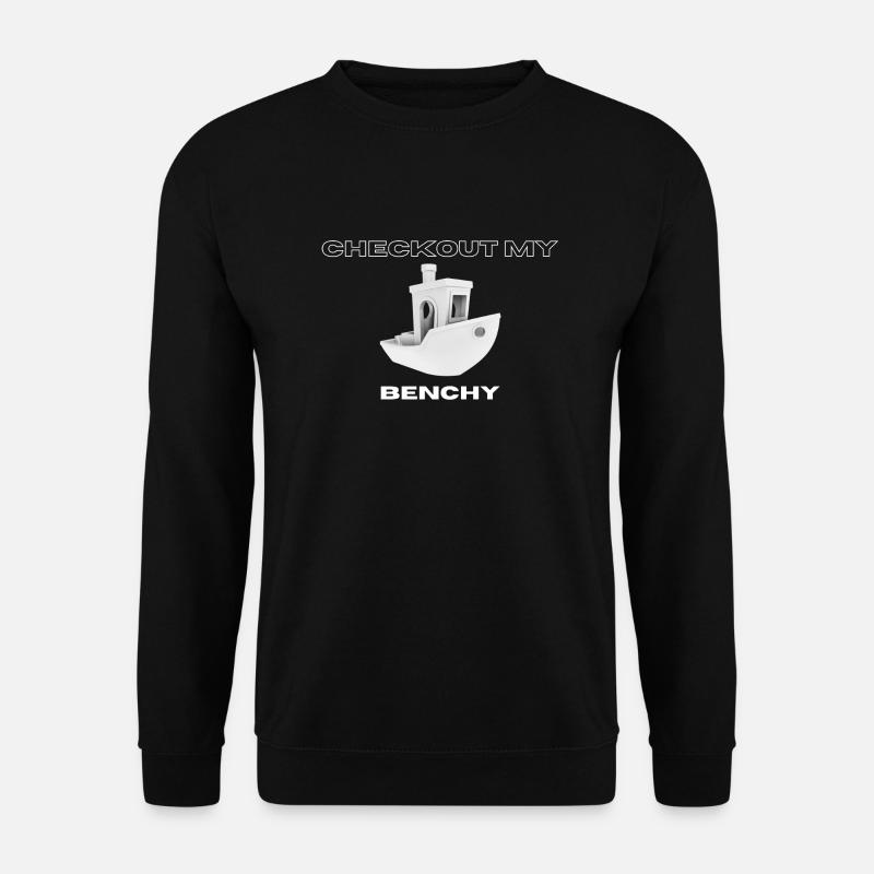 Checkout my Benchy - Unisex Pullover - Schwarz