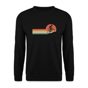Vélo cadeau velo cycliste cadeau - Sweat-shirt Unisexe - noir - Devant - Alina (178cm) & Michal (187cm)