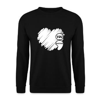 Mental Health Awareness Vintage Groovy Mental - Unisex Sweatshirt - black - Front - Alina (178cm) & Michal (187cm)