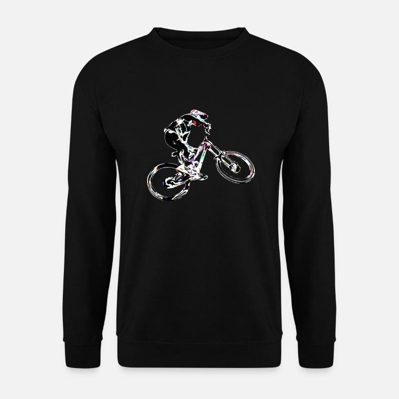 Downhill-Mountainbiken - Unisex Pullover - Schwarz