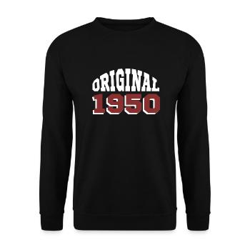 Original 1950 - Unisex Sweatshirt - black - Front - Alina (178cm) & Michal (187cm)