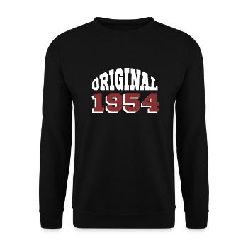 Original 1954 - Unisex Sweatshirt - black - Front - Alina (178cm) & Michal (187cm)