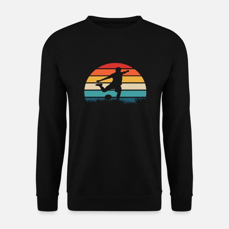 Fußball Retro Geschenk - Unisex Pullover - Schwarz