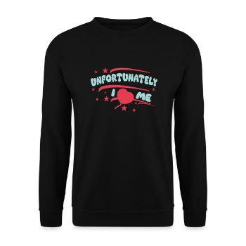 I heart me - Unisex Pullover - Schwarz - Vorne - Alina (178cm) & Michal (187cm)