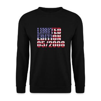 16th Birthday Limited Edition USA 05/2008 - Unisex Sweatshirt - black - Front - Alina (178cm) & Michal (187cm)