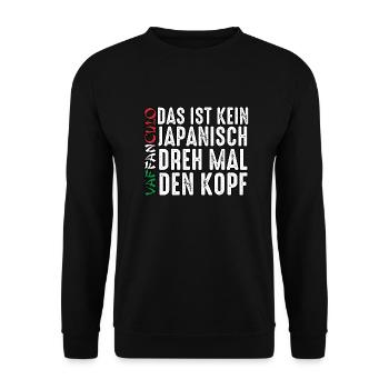 Italie Vaffanculo italien - Sweat-shirt Unisexe - noir - Devant - Alina (178cm) & Michal (187cm)
