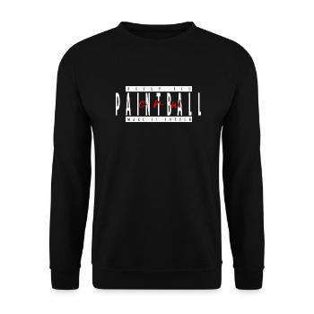 Équipe de paintball, rêvez grand, réalisez votre réalité - Sweat-shirt Unisexe - noir - Devant - Alina (178cm) & Michal (187cm)