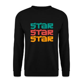 Superstar Star, Starlets and Stars - Unisex Sweatshirt - black - Front - Alina (178cm) & Michal (187cm)