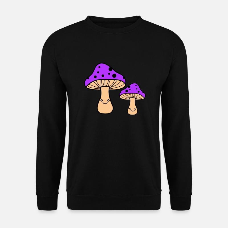 pilze comic - Unisex Pullover - Schwarz