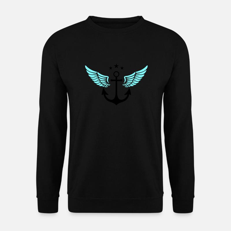 Symbole d’ancre - Sweat-shirt Unisexe - noir
