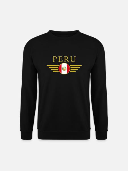 Ich liebe Peru, Stil Design T-Shirt, Kleidung - Unisex Pullover - Schwarz