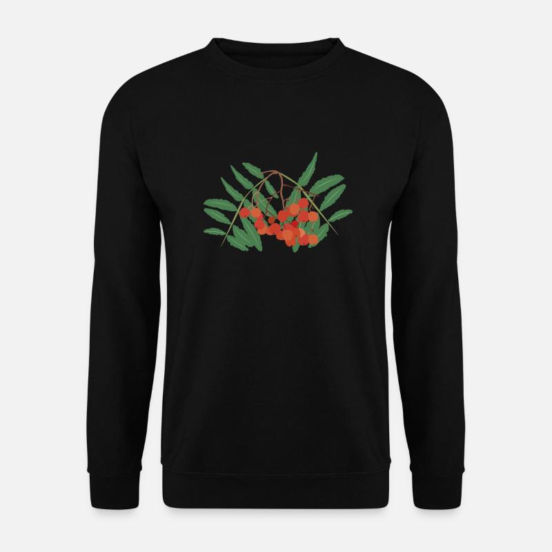 Vogelbeeren - Unisex Pullover - Schwarz