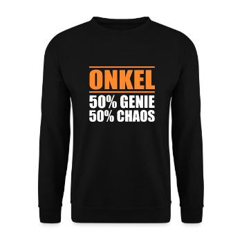 Oncle - Sweat-shirt Unisexe - noir - Devant - Alina (178cm) & Michal (187cm)