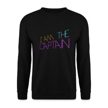 Je suis le capitaine marin disant texte citation logo - Sweat-shirt Unisexe - noir - Devant - Alina (178cm) & Michal (187cm)