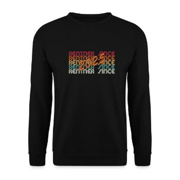 Rentner 2025 - Unisex Pullover - Schwarz - Vorne - Alina (178cm) & Michal (187cm)