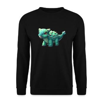 BIG - Unisex Sweatshirt - black - Front - Alina (178cm) & Michal (187cm)