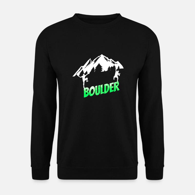 Bouldering Climbing Mountains - Unisex Sweatshirt - black