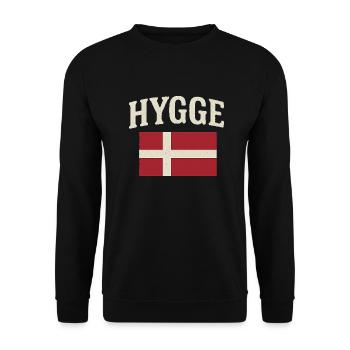 Hygge - Unisex Sweatshirt - black - Front - Alina (178cm) & Michal (187cm)