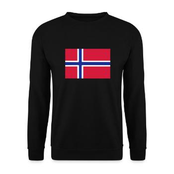 Norge - Norway - Noreg - Sweat-shirt Unisexe - noir - Devant - Alina (178cm) & Michal (187cm)