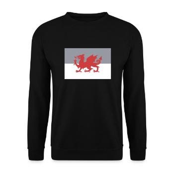 Wales - Unisex Pullover - Schwarz - Vorne - Alina (178cm) & Michal (187cm)