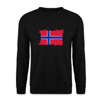 norwegen3 - Unisex Pullover - Schwarz - Vorne - Alina (178cm) & Michal (187cm)