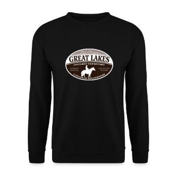 Great Lakes - Unisex Sweatshirt - black - Front - Alina (178cm) & Michal (187cm)