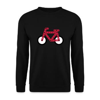 bicycle model - Unisex Pullover - Schwarz - Vorne - Alina (178cm) & Michal (187cm)