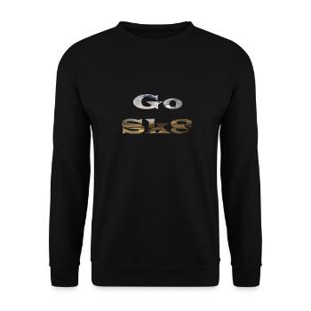 Maryhill Downhill Go Skate Large Longboard - Unisex Pullover - Schwarz - Vorne - Alina (178cm) & Michal (187cm)