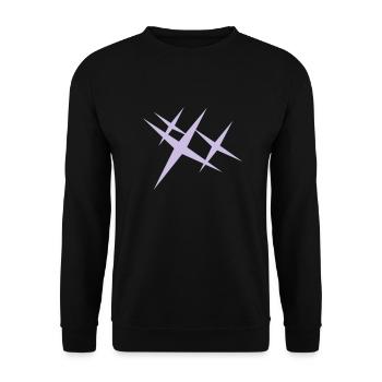 éclat / sparkle (1c) - Sweat-shirt Unisexe - noir - Devant - Alina (178cm) & Michal (187cm)